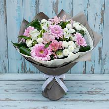 Букет цветов из:  Герберы, Альстромерии и Хризантемы #REPLACE_PRED# Нефтекамске