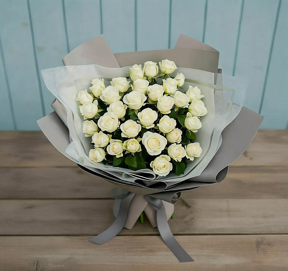 Букет Белоснежная нежность в Нефтекамске