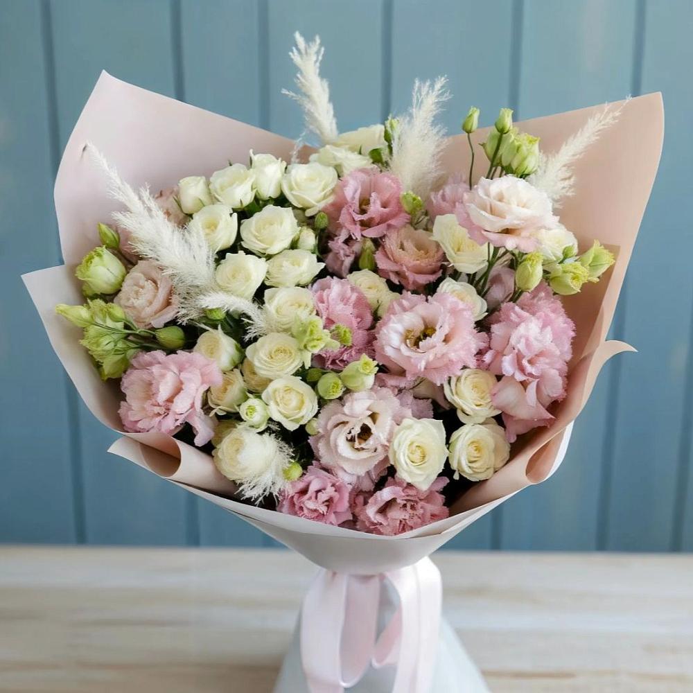 Букет цветов из: Альстромерии и Розы в Нефтекамске