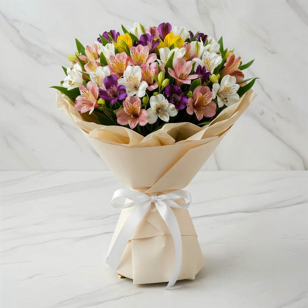 Букет цветов из: Альстромерии в Нефтекамске