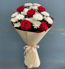 Букет цветов из:  Розы и Хризантемы в Нефтекамске