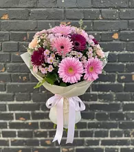 Букет цветов из:  Герберы и Хризантемы #REPLACE_PRED# Нефтекамске