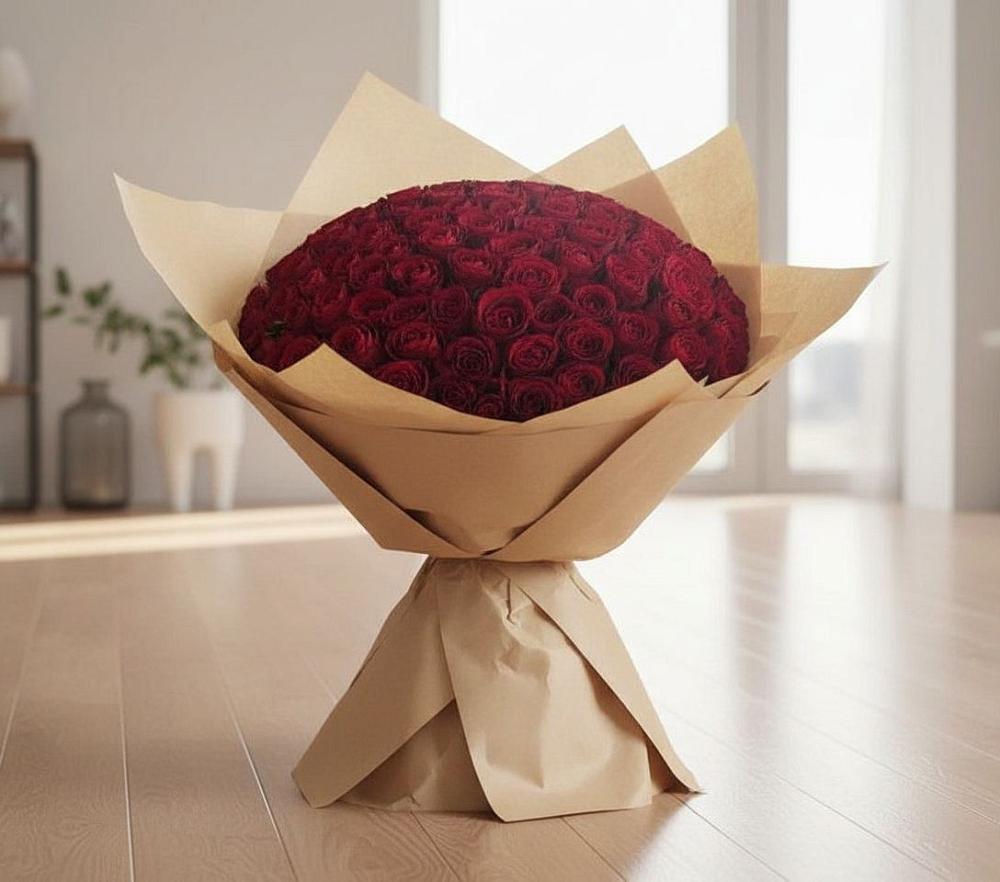 Букет 101 Красная роза в Нефтекамске