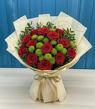 Букет цветов из:  Розы и Хризантемы в Нефтекамске