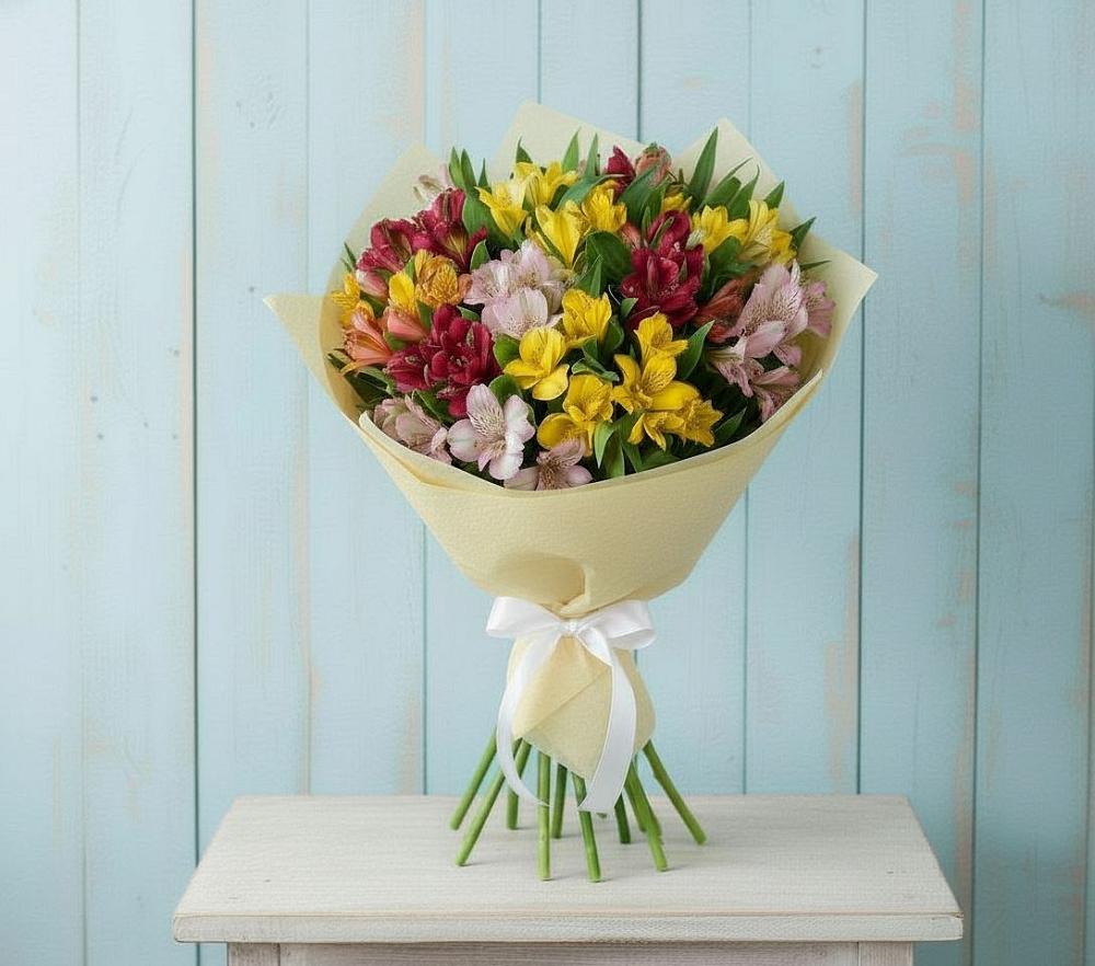 Букет цветов из: Альстромерии в Нефтекамске