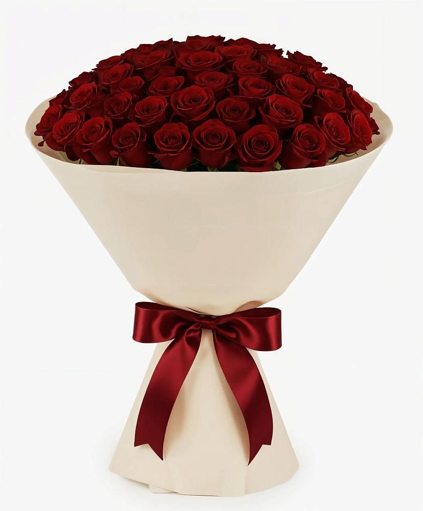 Букет 101 Бордовая роза Блэк Бакарра в Нефтекамске